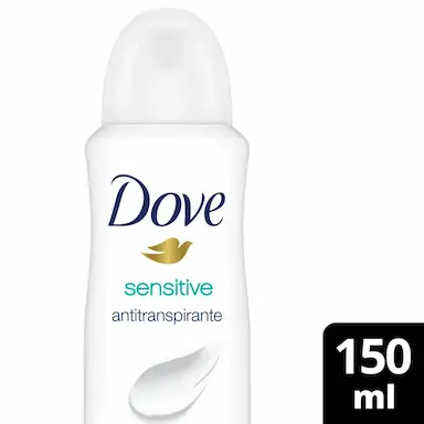 Desodorante Dove Sensitive Sem Perfume Aerossol Antitranspirante com 150ml