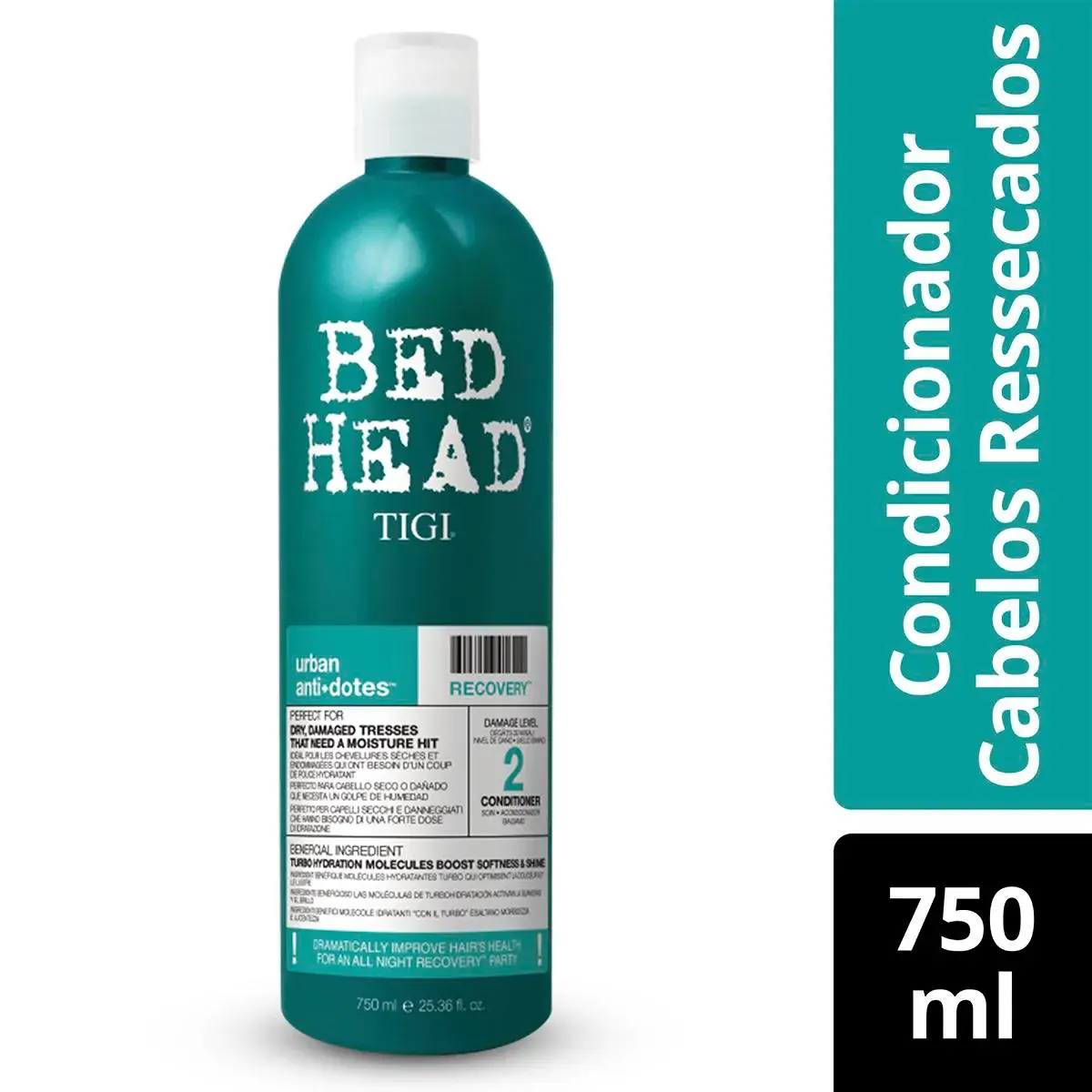 Condicionador Bed Head Urban Anti+Dotes 2 Recovery com 750ml