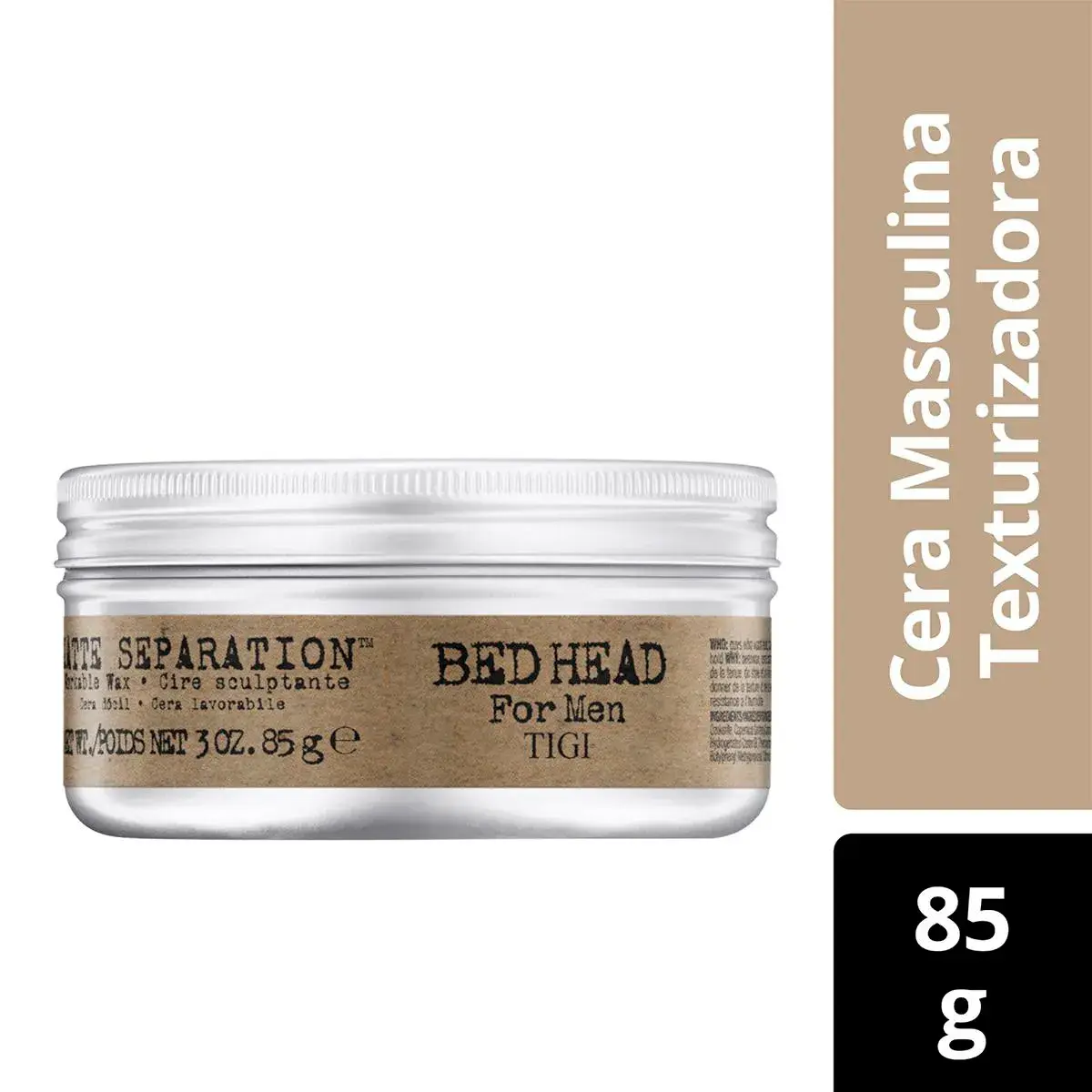 Cera Modeladora Bed Head For Men Matte Separation com 85g