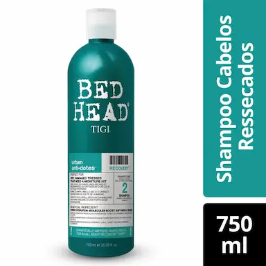 Shampoo Bed Head Urban Anti+Dotes Recovery com 750ml
