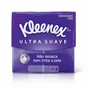 Kit Lenço de Papel Kleenex Dermoseda Ultra Suave 4 pacotes com 10 folhas cada