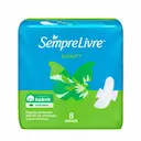 Absorvente Sempre Livre Adapt Cobertura Suave Com Abas com 8 unidades
