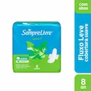 Absorvente Sempre Livre Adapt Cobertura Suave Com Abas com 8 unidades
