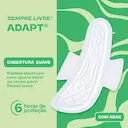 Absorvente Sempre Livre Adapt Cobertura Suave Com Abas com 8 unidades