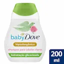 Shampoo Baby Dove Hidratação Enriquecida Cabelos Claros com 200ml