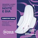 Absorvente Sempre Livre Adapt Plus Noite e Dia Suave Com Abas com 16 unidades