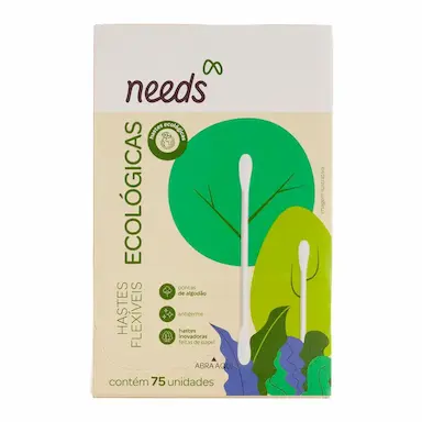 Hastes Flexíveis Needs Eco com 75 unidades