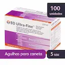 Agulha para Caneta Aplicadora de Insulina BD Ultra-Fine 5mm com 100 unidades