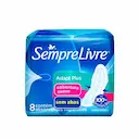 Absorvente Sempre Livre Adapt Plus Cobertura Suave Sem Abas com 8 unidades
