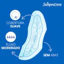 Absorvente Sempre Livre Adapt Plus Cobertura Suave Sem Abas com 8 unidades