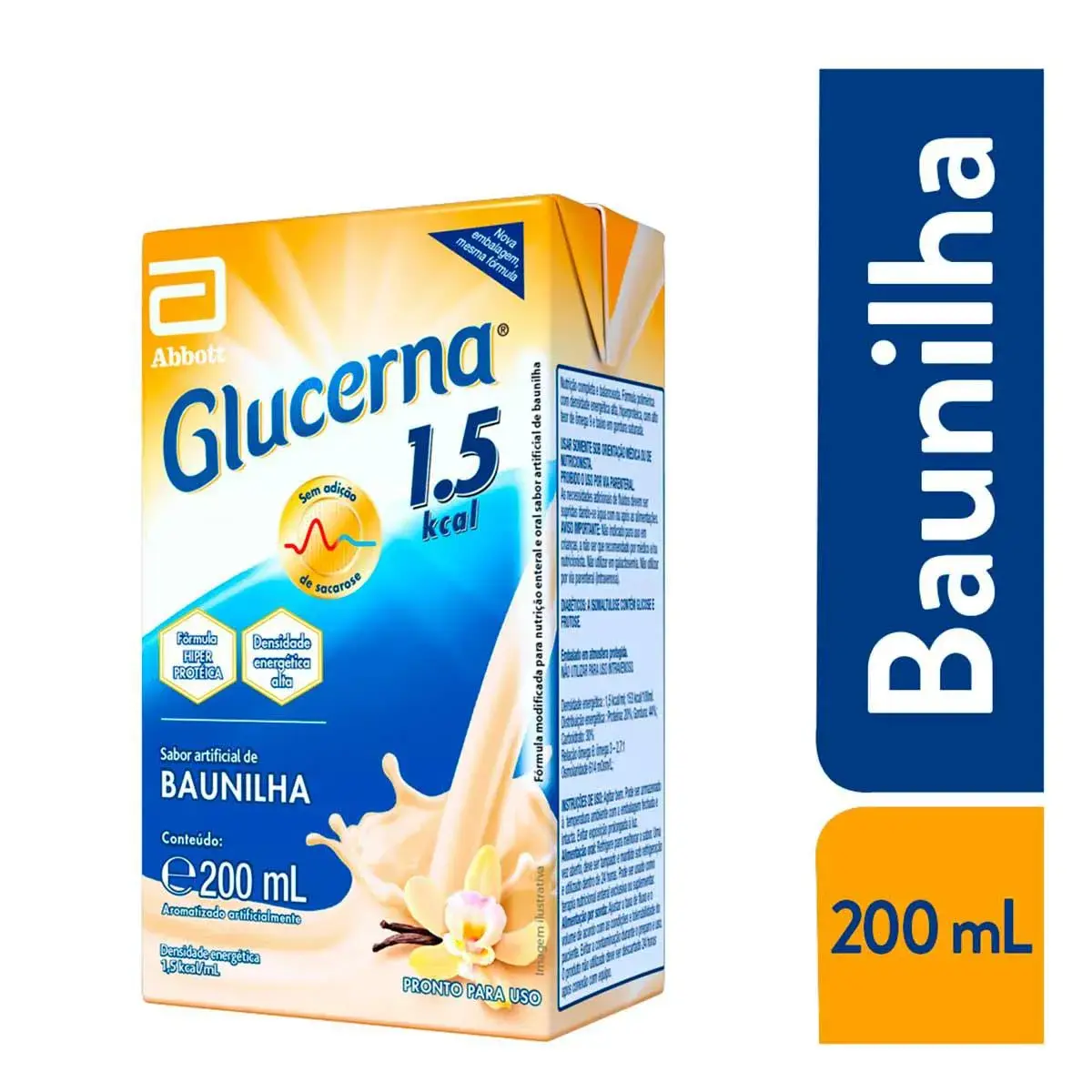 Suplemento Alimentar Glucerna 1.5kcal Sabor Baunilha 200ml