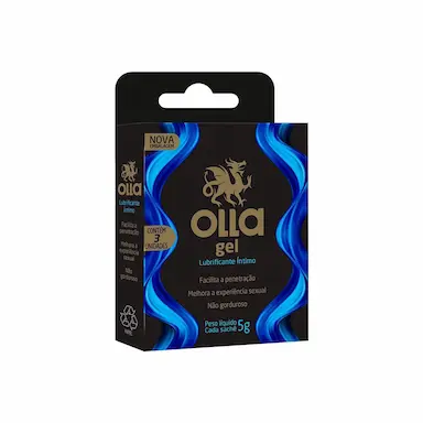 Gel Lubrificante Íntimo Olla 3 unidades de 5g cada