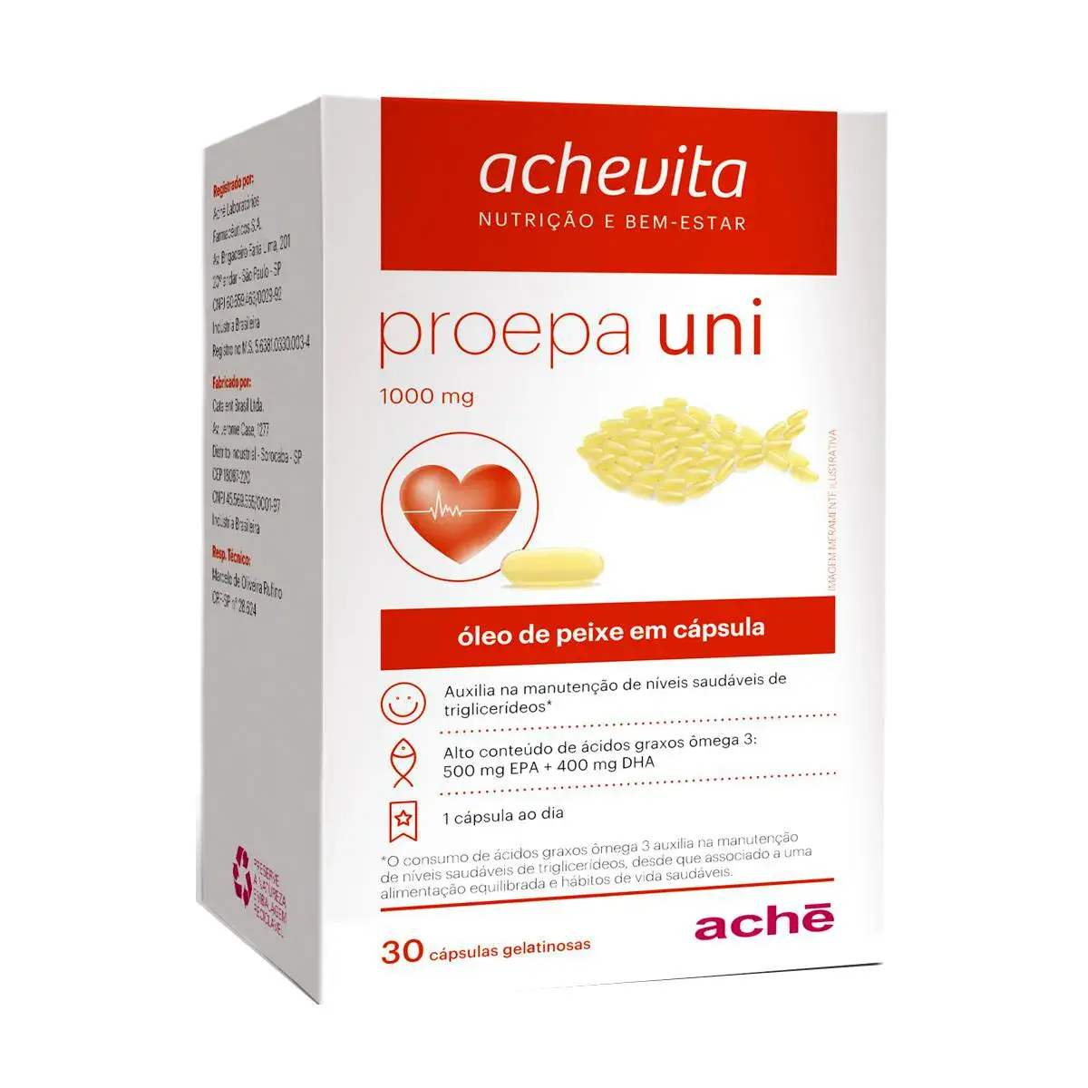 Ômega 3 Proepa Uni 1000mg com 30 cápsulas