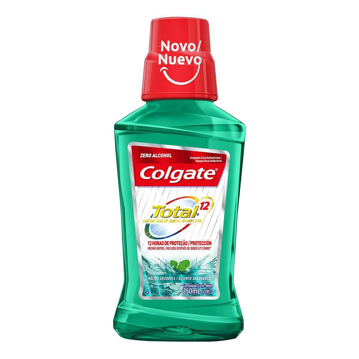 Enxaguante Antisséptico Bucal Colgate Total 12 Hálito Saudável Zero Álcool com 250ml