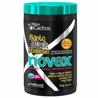 Creme de Tratamento Novex Meus Cachos Santo Black Poderoso com 1kg
