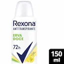 Desodorante Rexona Erva Doce Feminino Antitranspirante Aerossol com 150ml