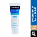 Protetor Solar Facial Neutrogena Sun Fresh Controle de Brilho com Cor FPS 60 com 50ml