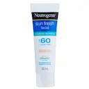 Protetor Solar Facial Neutrogena Sun Fresh Controle de Brilho com Cor FPS 60 com 50ml