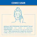 Protetor Solar Facial Neutrogena Sun Fresh Controle de Brilho com Cor FPS 60 com 50ml