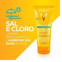 Protetor Solar Corporal Vichy Idéal Soleil Hydra Soft FPS 70 com 200ml