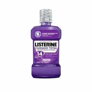Enxaguante Antisséptico Bucal Listerine Cuidado Total Zero Álcool Menta Premium 250ml