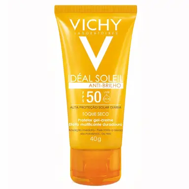 Protetor Solar Facial Idéal Soleil Antibrilho Toque Seco FPS 50 com 40g