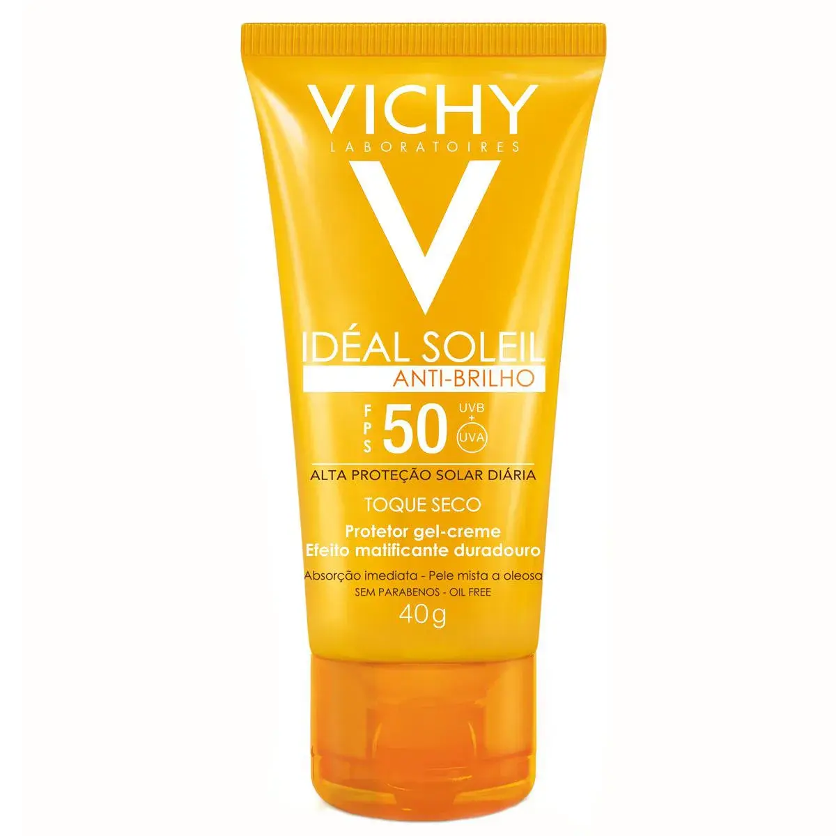 Protetor Solar Facial Idéal Soleil Antibrilho Toque Seco FPS 50 com 40g