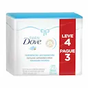 Lenço Umedecido Baby Dove Hidratação Enriquecida com 50 unidades Leve 4 Pague 3