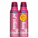Kit Desodorante para os pés Jato Seco Tenys Pé Woman com 2 unidades