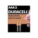 Pilha AAA Duracell 2 unidades