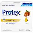 Kit Sabonete em Barra Protex Pro Hidrata Argan com 3 unidades de 85g cada