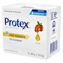 Kit Sabonete em Barra Protex Pro Hidrata Argan com 3 unidades de 85g cada