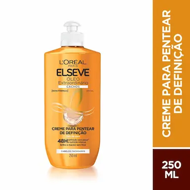 Creme para Pentear Elseve Óleo Extraordinário Cachos com 250ml