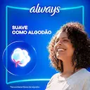 Absorvente Always Suave M com Abas - 8 unidades