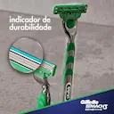 Kit Carga para Aparelho de Barbear Gillette Mach3 Sensitive com 4 unidades + 1 Mini Gel de Barbear Mach 3 Complete com 71g