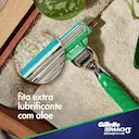 Kit Carga para Aparelho de Barbear Gillette Mach3 Sensitive com 4 unidades + 1 Mini Gel de Barbear Mach 3 Complete com 71g
