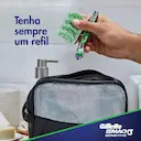 Kit Carga para Aparelho de Barbear Gillette Mach3 Sensitive com 4 unidades + 1 Mini Gel de Barbear Mach 3 Complete com 71g
