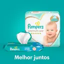Lenços Umedecidos Pampers Cuidado de Bebê com 48 unidades