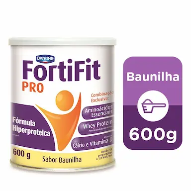 Suplemento Nutricional Fortifit PRO Sabor Baunilha com 600g