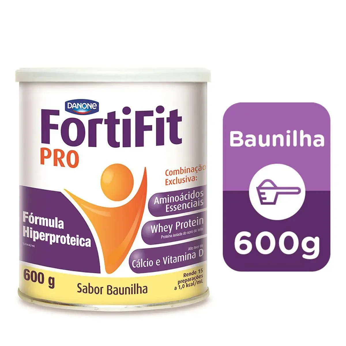 Suplemento Nutricional Fortifit PRO Sabor Baunilha com 600g