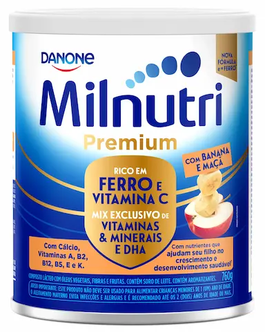 Composto Lácteo Milnutri Premium Danone Vitamina de Frutas 760g
