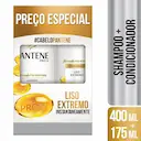 Kit Pantene Liso Extremo Shampoo com 400ml + Condicionador com 175ml