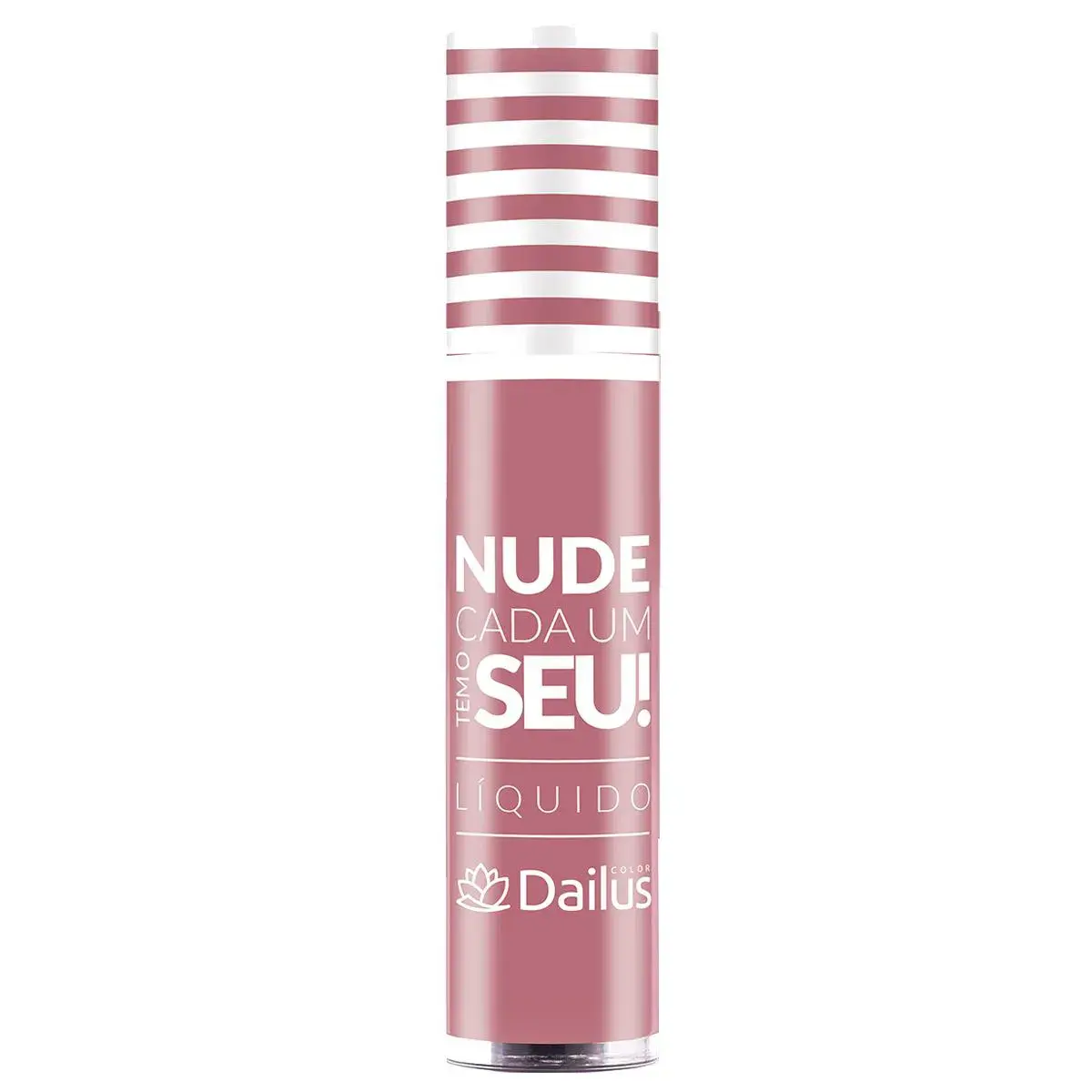 Batom Líquido Dailus Nude Cada Um Tem o Seu! Efeito Matte Cor 04 Rose