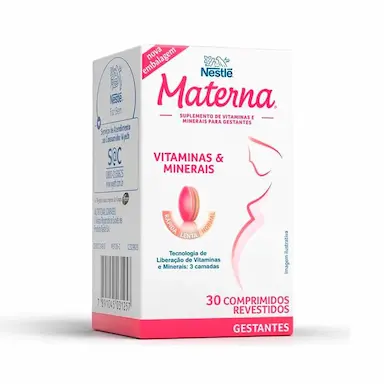 Polivitamínico Nestlé Materna para Gestantes 30 comprimidos