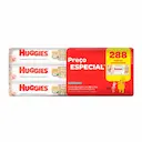 Kit Lenço Umedecido Huggies Puro e Natural com 6 pacotes de 48 unidades cada