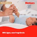 Kit Lenço Umedecido Huggies Puro e Natural com 6 pacotes de 48 unidades cada