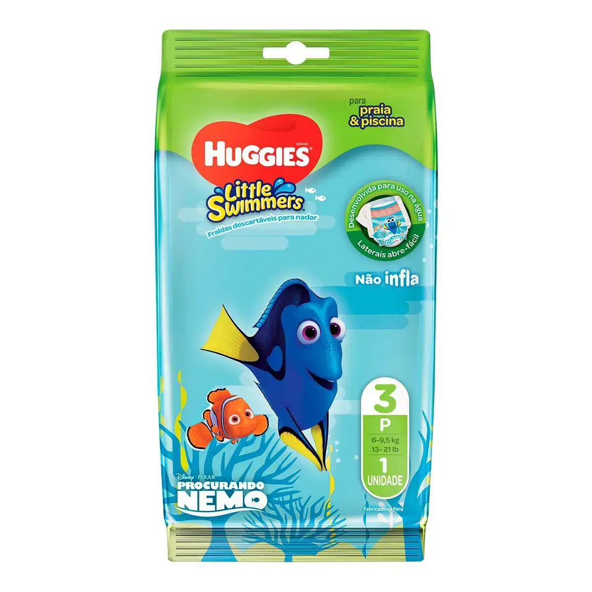 Fralda Huggies Praia e Piscina Little Swimmers P - 1 Unidade