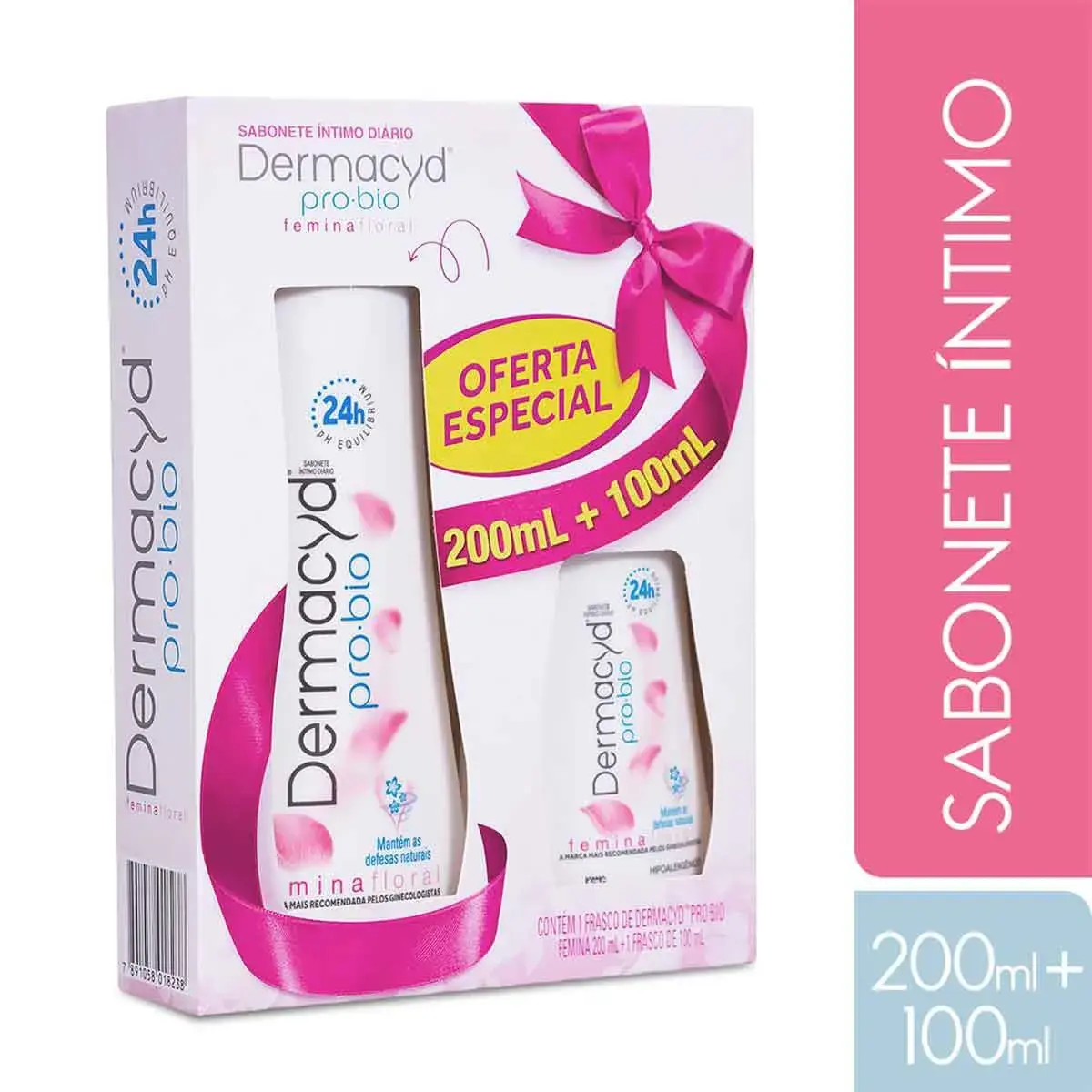 Kit Sabonete Íntimo Dermacyd Femina 200ml + 100ml