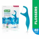 Fio Dental com Cabo G.U.M Flosser Multiple Action com 40 unidades