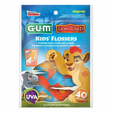 Fio Dental Disney Infantil Gum Sabor Uva com 40 unidades